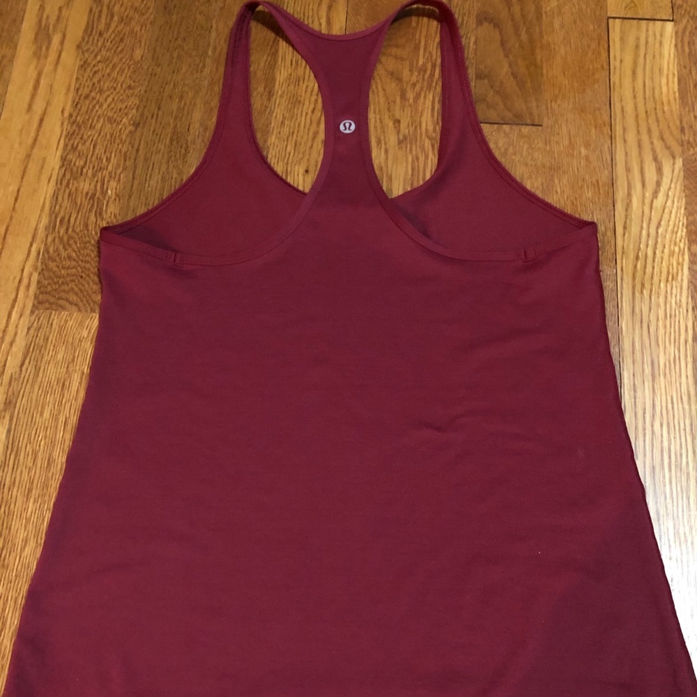 Lululemon Racerback tank burgundy size 6